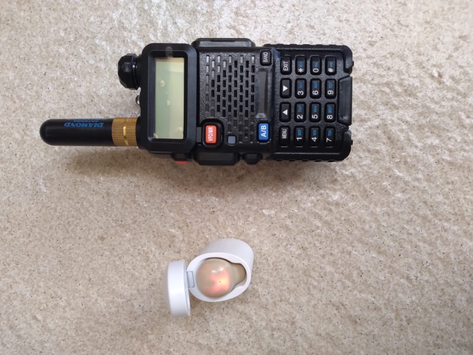 Ponto eletrônico sem fio de audio com retorno deficiente auditivo PH 009